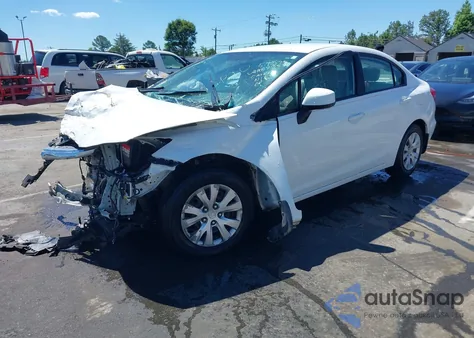 2012 Honda Civic Lx from USA, damaged, VIN 19XFB2F58CE088388